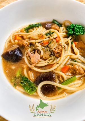 【北海道産🦊】まろやかスープカレーパスタ🍝簡単♪-レシピのメイン写真