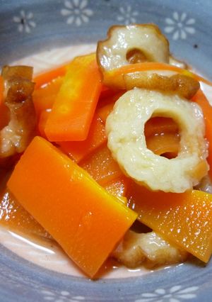 レンジで簡単！人参ちくわ煮-レシピのメイン写真