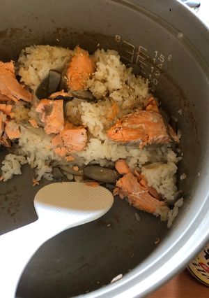 鮭とごぼうの炊き込みご飯-レシピのメイン写真