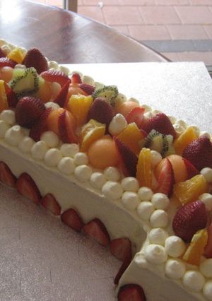 1歳のお誕生日ケーキ-レシピのメイン写真
