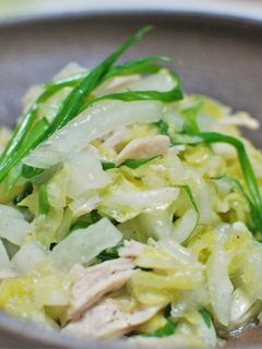 塩もみ白菜と蒸し鶏のサラダ-レシピのメイン写真