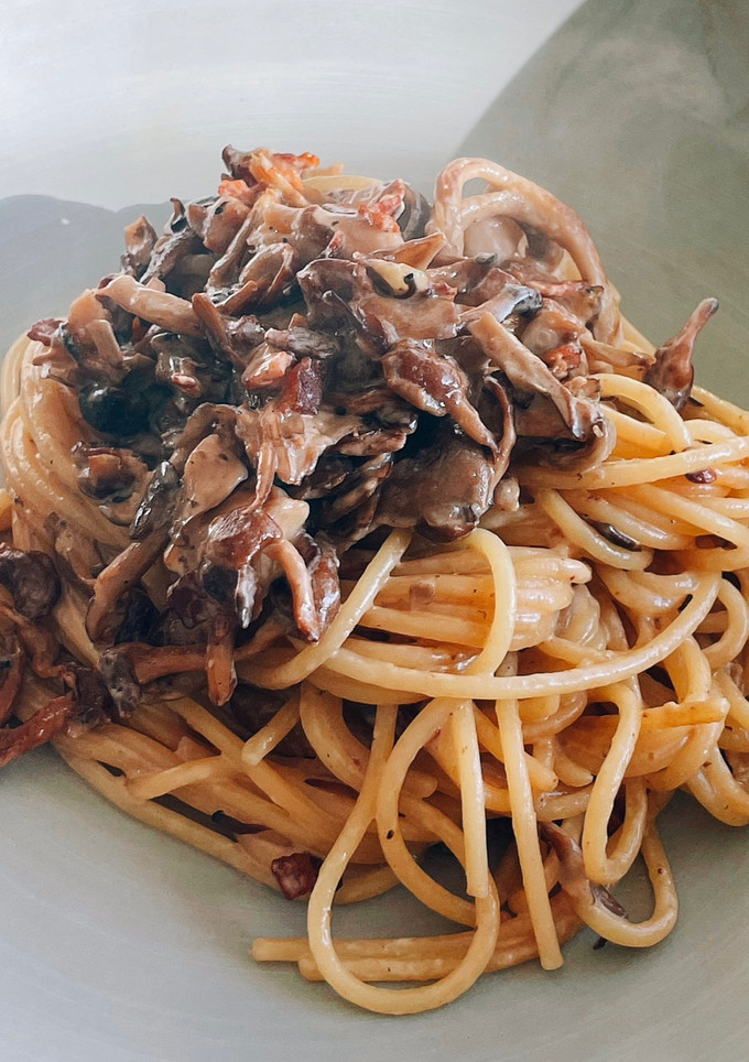 お店の味！３種のきのこの濃厚パスタ-レシピのメイン写真