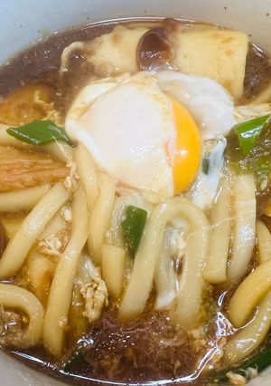 煮物と八丁味噌ペーストで味噌煮込みうどん-レシピのメイン写真