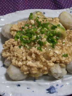 揚げ里いものたっぷり鶏そぼろあん★-レシピのメイン写真