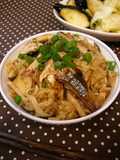秋の味❀秋刀魚ときのこの炊き込みご飯