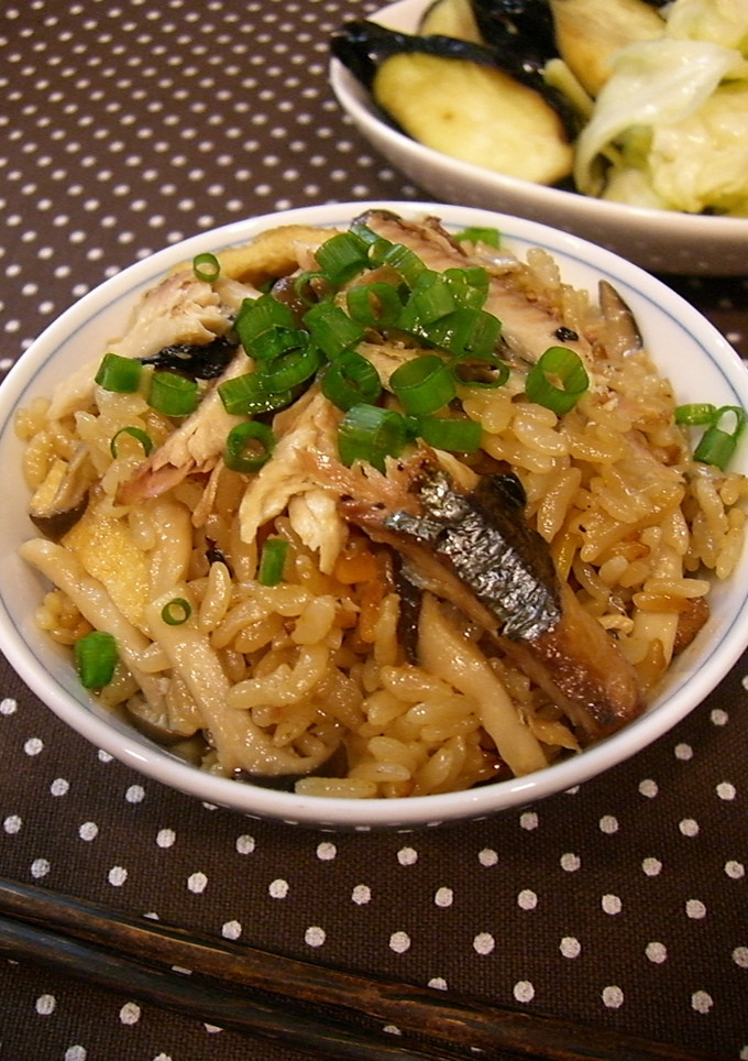 秋の味❀秋刀魚ときのこの炊き込みご飯-レシピのメイン写真