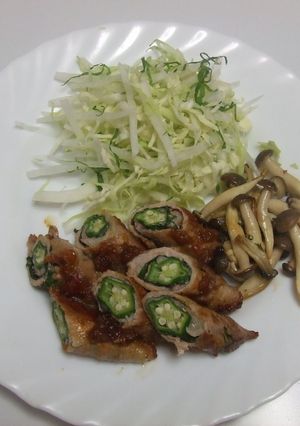 オクラの肉巻き-レシピのメイン写真