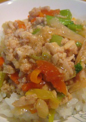 ☆鶏ミンチ野菜たっぷり丼☆-レシピのメイン写真