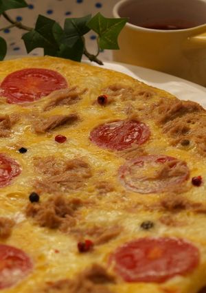 朝食はファミリーで頂く豆乳チーズ卵焼き-レシピのメイン写真