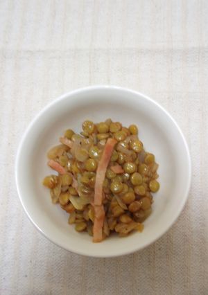 レンズ豆とベーコンのサラダ-レシピのメイン写真