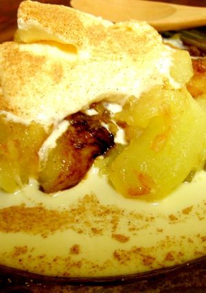 中火10分★焼きりんごのバニラアイス添え-レシピのメイン写真