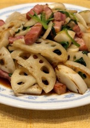 ほうれん草と根菜のホットサラダ-レシピのメイン写真