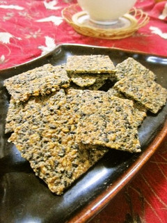 はったい粉入りごまたっぷり薄焼き煎餅-レシピのメイン写真