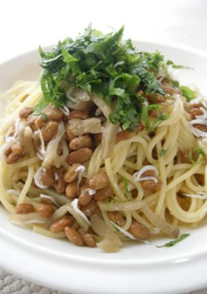 柚子こしょう風味*じゃこ納豆パスタ-レシピのメイン写真