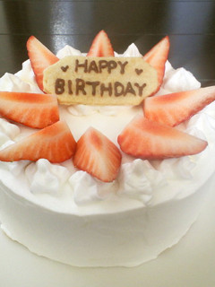 ☆ホットケーキミックスで誕生日ケーキ☆-レシピのメイン写真