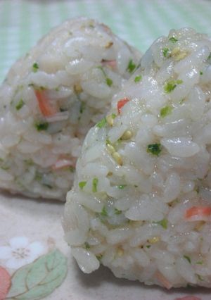 たらこと仲間達✿バターおにぎり-レシピのメイン写真