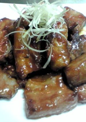 ♪豚バラのみそ照り焼き♪-レシピのメイン写真