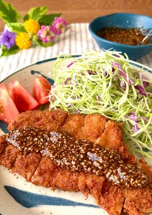 簡単夕食・肉料理・お弁当★豚ロース肉のとんかつ-レシピのメイン写真