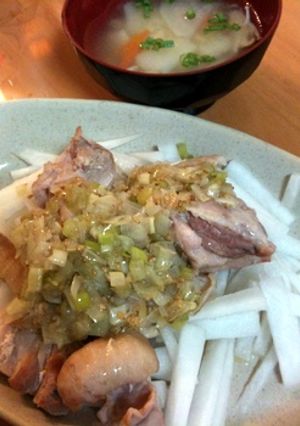 「料理のための清酒」で鳥もも煮＆スープ-レシピのメイン写真