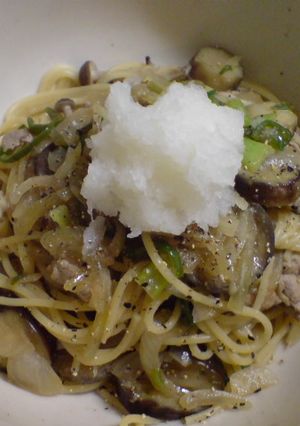 大根おろしと豚肉の和風スゲッティ-レシピのメイン写真