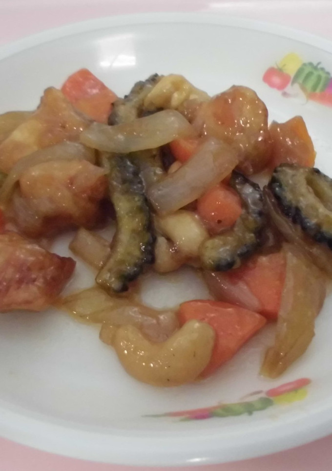 鶏肉とゴーヤの炒め物★宇都宮学校給食-レシピのメイン写真