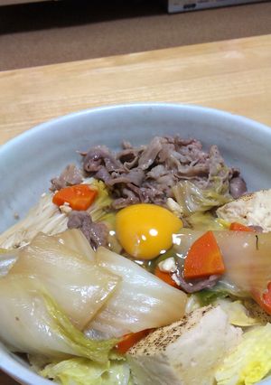 ガッツリ！すき焼き丼-レシピのメイン写真