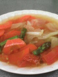 男の料理 コンソメ野菜スープ-レシピのメイン写真