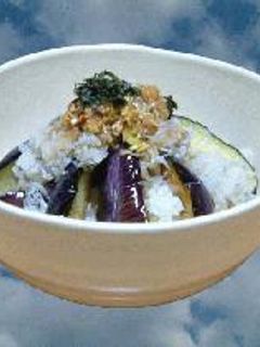 ちりめんおろしでおいしい茄子丼-レシピのメイン写真