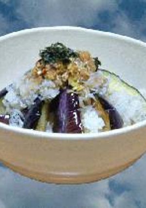 ちりめんおろしでおいしい茄子丼-レシピのメイン写真