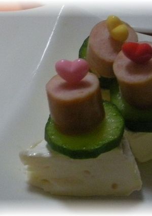 おつまみに☆カマンベールのピンチョス♬-レシピのメイン写真