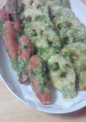 簡単！レンコンの青海苔揚げ♪-レシピのメイン写真