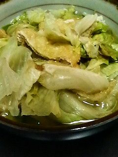 レタスと油揚げの煮びたし-レシピのメイン写真