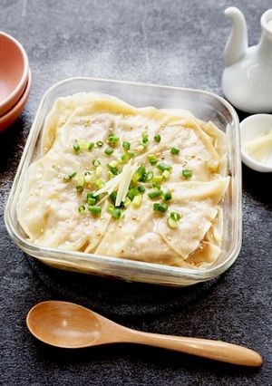 【夏休み】★レンジで★肉汁っ！餃子皮で小籠包風-レシピのメイン写真