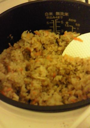 きのことたけのこ炊き込みご飯-レシピのメイン写真