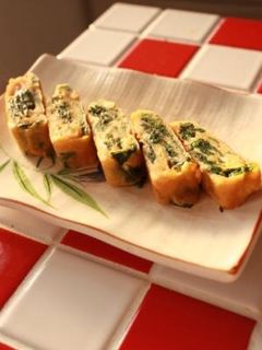 残ったほうれん草で✿卵焼き-レシピのメイン写真