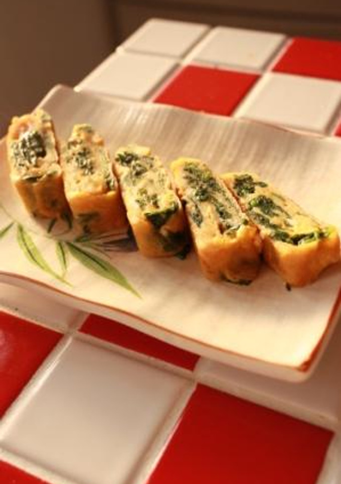 残ったほうれん草で✿卵焼き-レシピのメイン写真