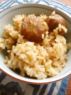 めんつゆで 簡単栗ご飯-レシピのメイン写真