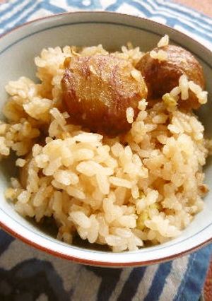 めんつゆで　簡単栗ご飯-レシピのメイン写真