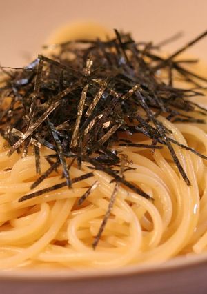 超手抜き!梅こぶ茶パスタ!-レシピのメイン写真