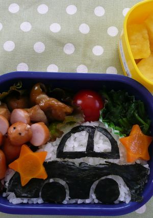 キャラ弁☆パトカー弁当-レシピのメイン写真