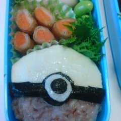 ポケモンきゃら弁②　モンスターボール-レシピのメイン写真