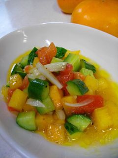 柿と野菜のカラフルマリネ-レシピのメイン写真