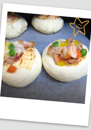 ホットケーキミックスでピザパン風-レシピのメイン写真