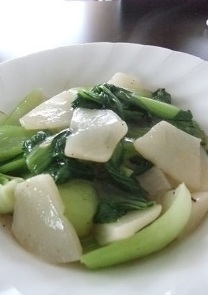 かぶと青梗菜の中華炒め-レシピのメイン写真