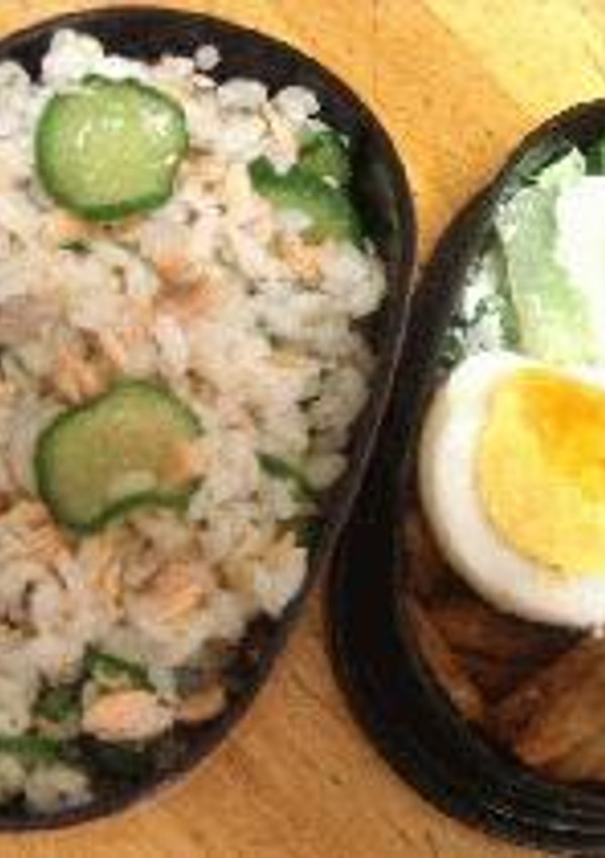 鮭ときゅうりの混ぜ寿司弁当-レシピのメイン写真