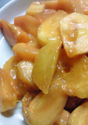 バターと砂糖で柿のキャラメリゼ-レシピのメイン写真