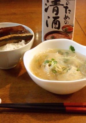 つくねの春雨スープ-レシピのメイン写真