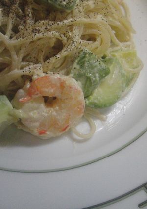 ♡エビとアボカドのクリームパスタ♡　-レシピのメイン写真
