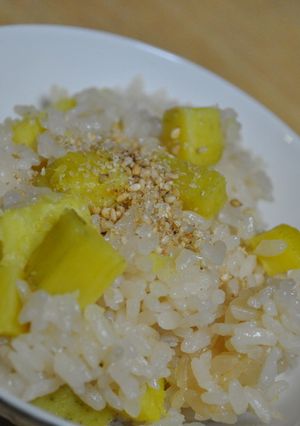 ほくほくもっちり♪さつまいもごはん-レシピのメイン写真
