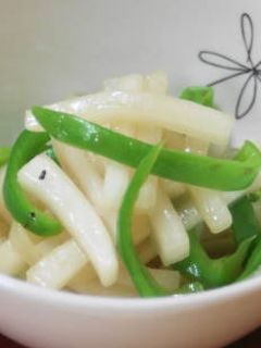 大根とピーマンの炒め物-レシピのメイン写真